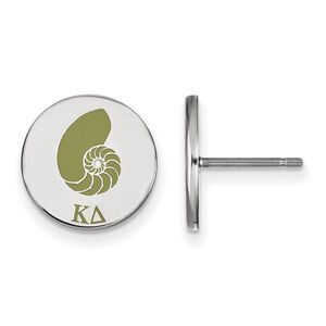 Sterling Silver Kappa Delta Enamel Post Earrings